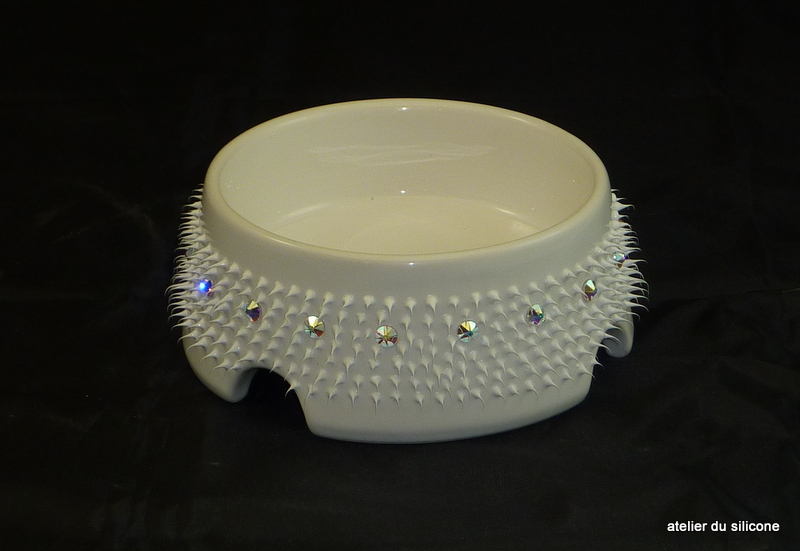 gamelle chien chat ceramique originale deco design blanche